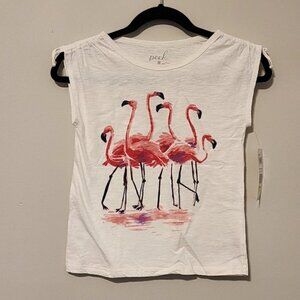 Peek Flamingo T shirt size 8 girl new
